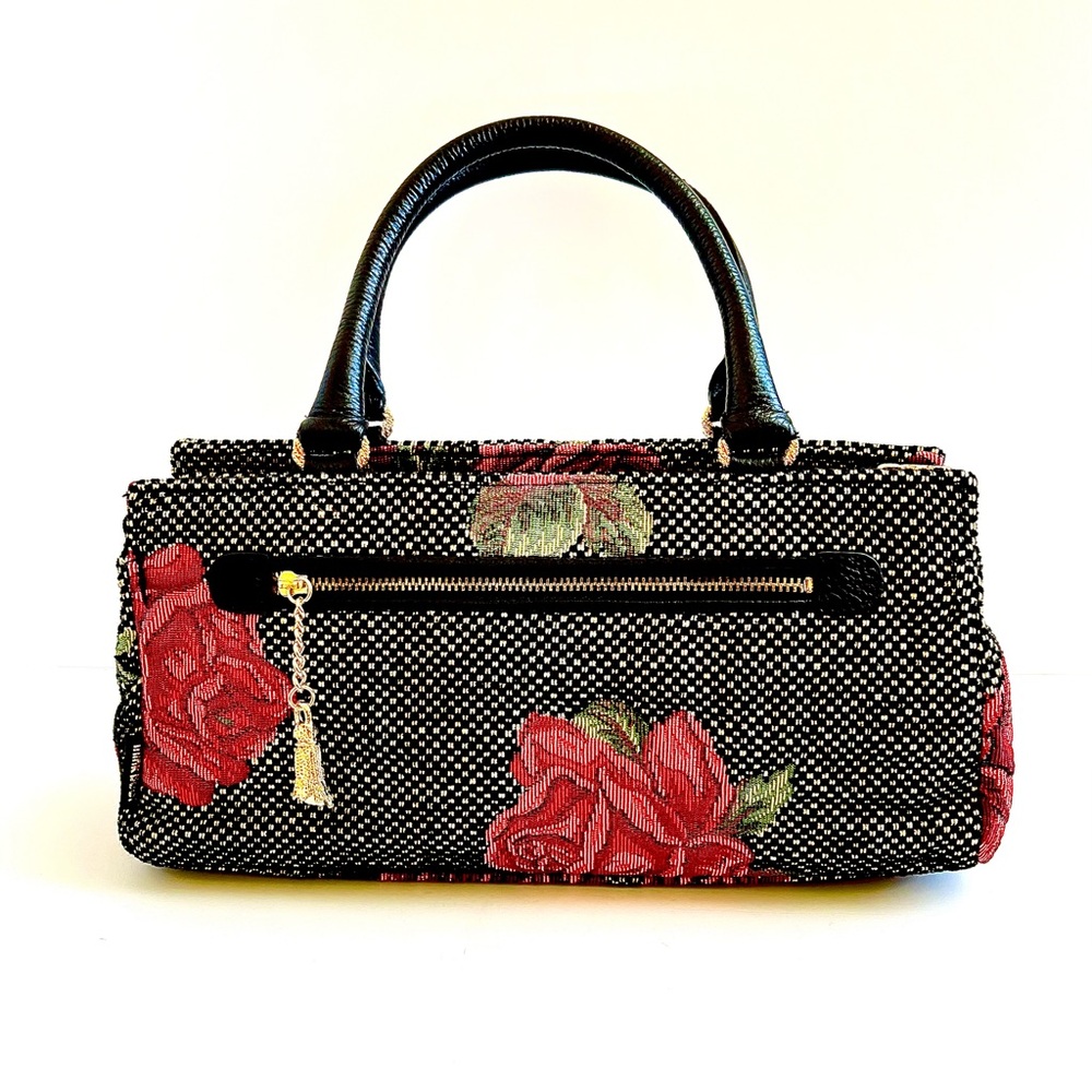 Think Bee! Embroidered-Embellished Rose Tapestry Bag - Picture 2 of 11